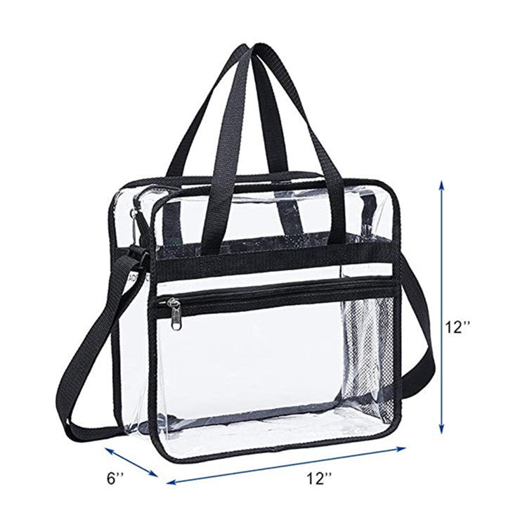 PVC Transparent Large Capacity Supermarket Shopping Bag