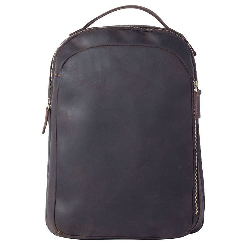 New Vintage Backpack First Layer Cowhide Simple Fashion