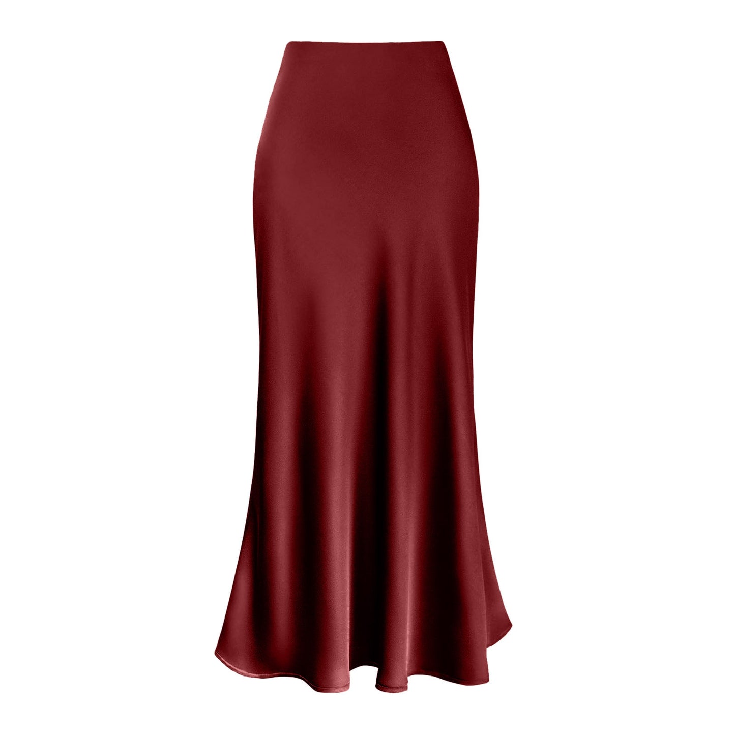 Summer Silky Textured Forged Skirt For Women