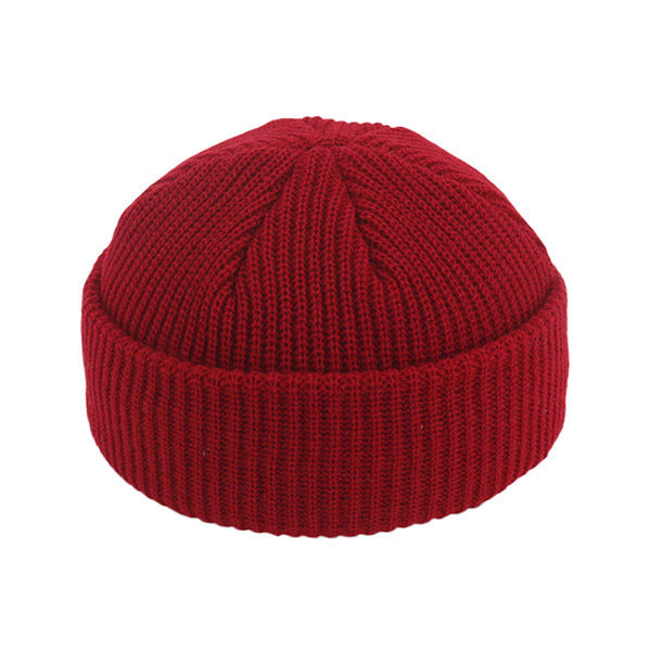 Dome warm short woolen cold hat