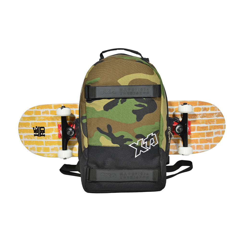 Double-shoulder Skateboard Large-capacity Backpack Multi-functional Double Rocker Land Punching Board