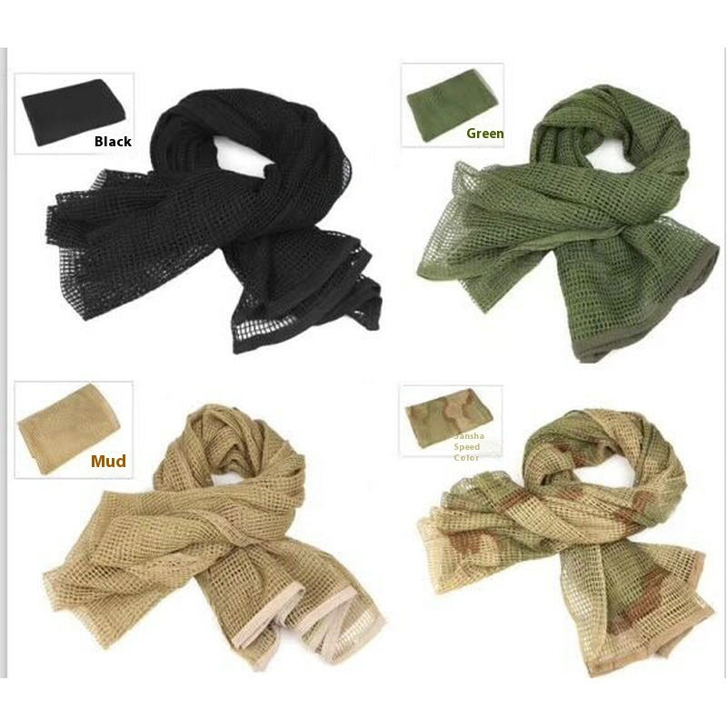 Men's Long Camouflage Multi-purpose Camouflage Breathable Outdoor Scarf