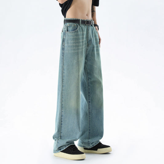 All-matching Fashion Brand Loose Straight Long Pants