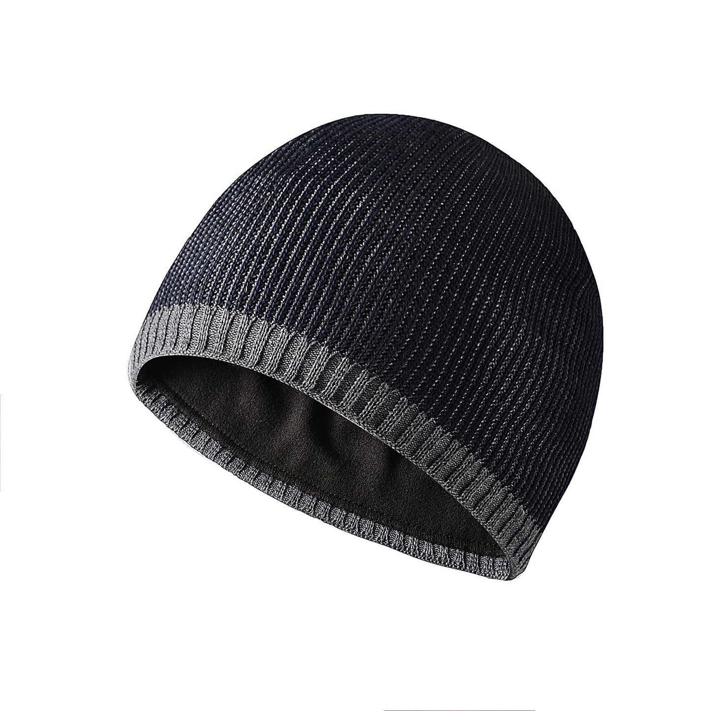 Men's Knitted Hat Two-tone Straight Edge Outdoor Leisure All-match