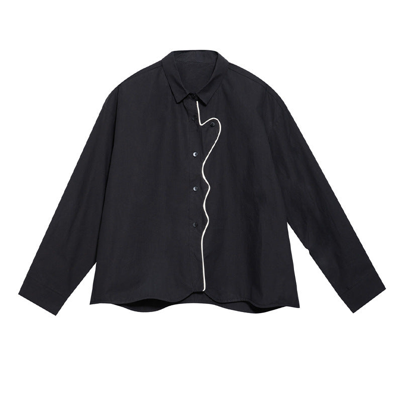 Casual Loose Shirt Women's Long-sleeve Blouse