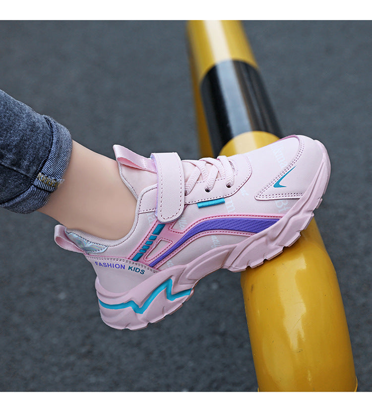 Waterproof Leather Girls Casual Sneaker