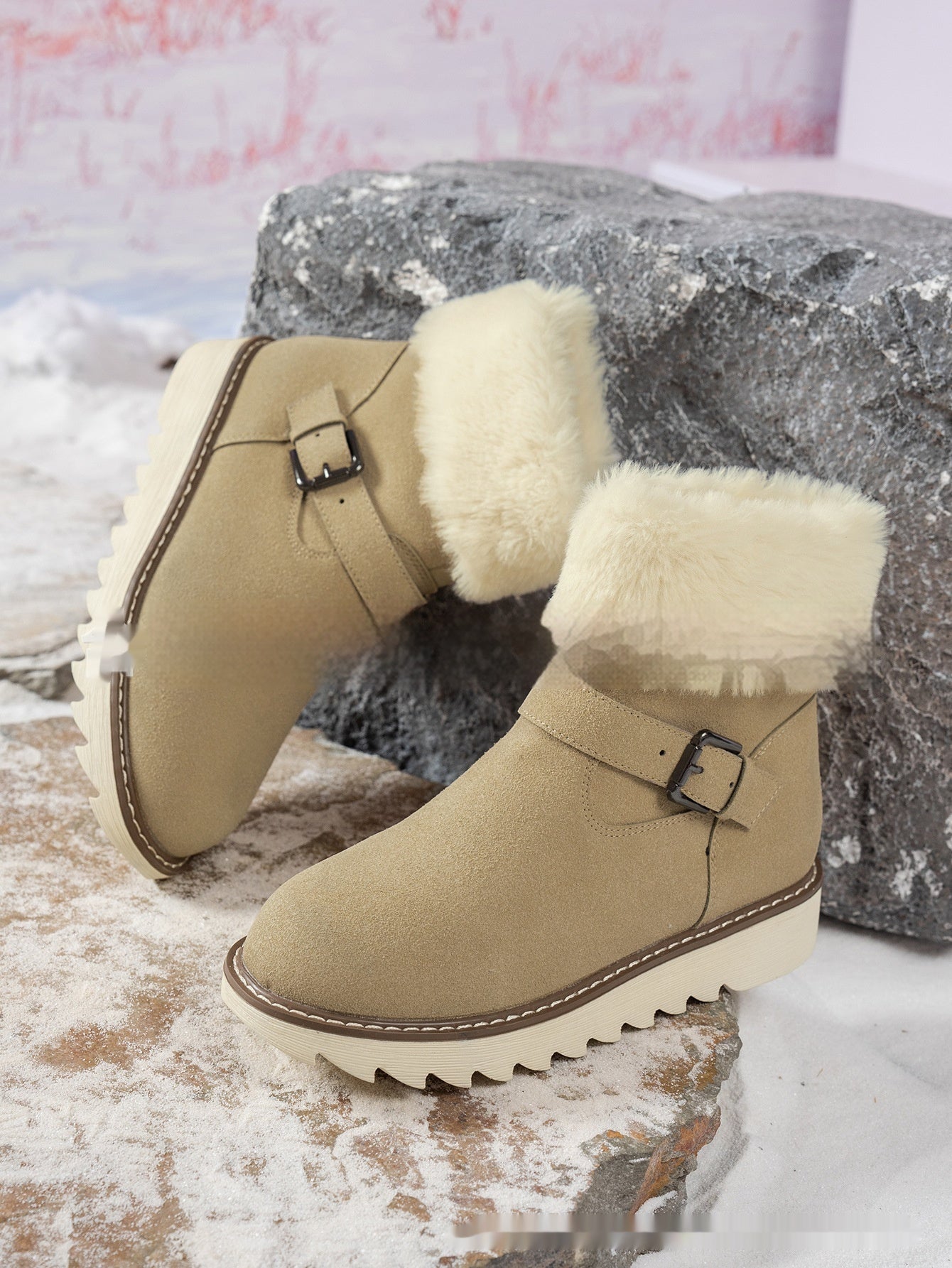 High Quality Middle Tube Platform Snow Boots