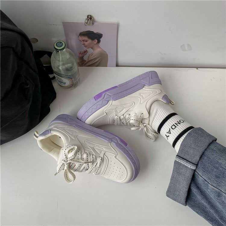 Versatile Retro Ins Trendy High Appearance Sneakers