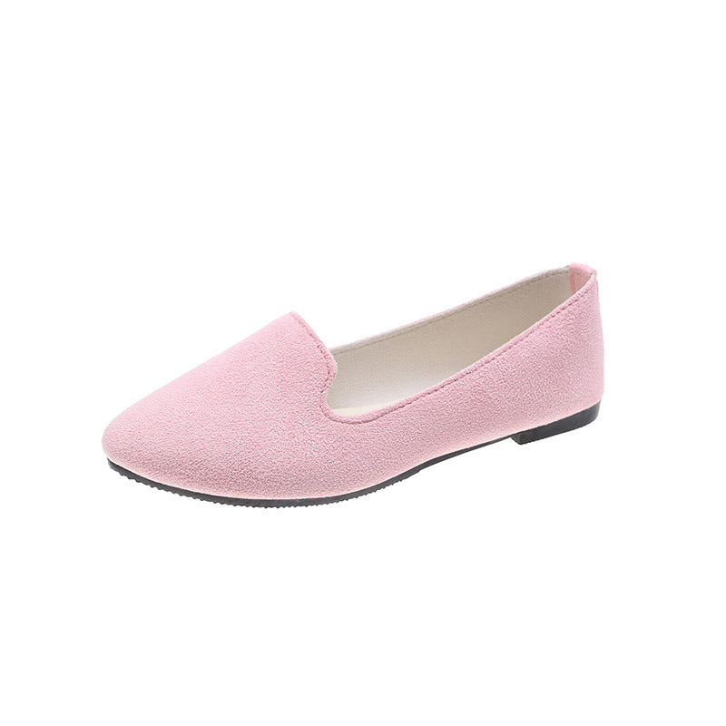 Spring And Autumn Women's New Candy Color Work Flat Shoes