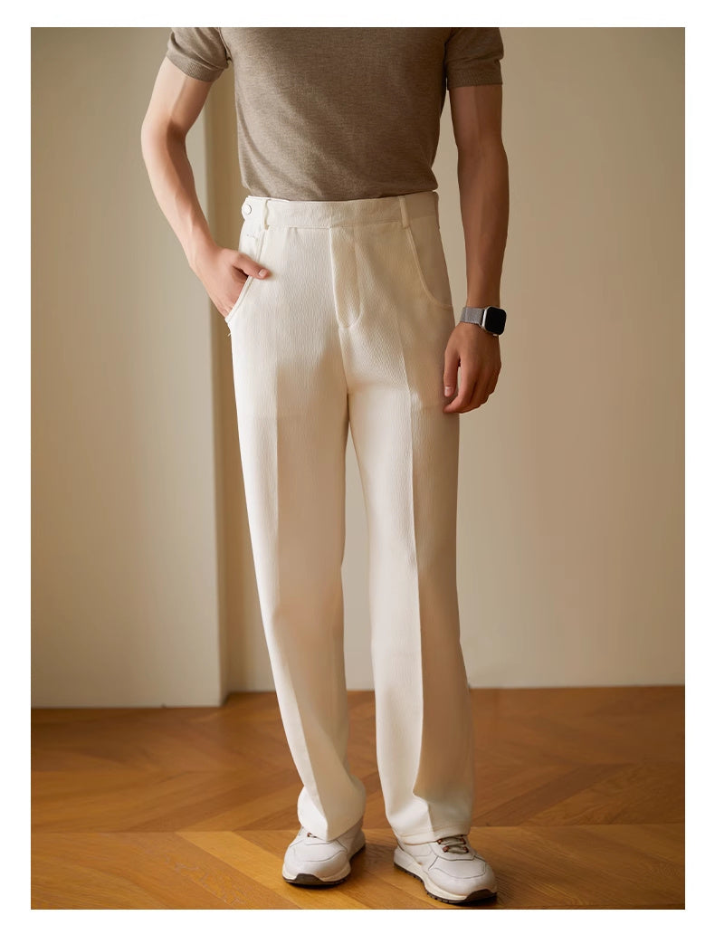 Straight Casual Long Pants Men's Thin