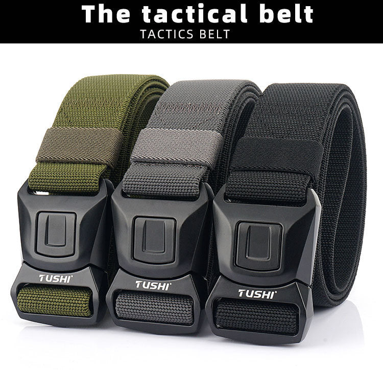 Quick Release Release Buckle Tactical Nylon Stretch Belt