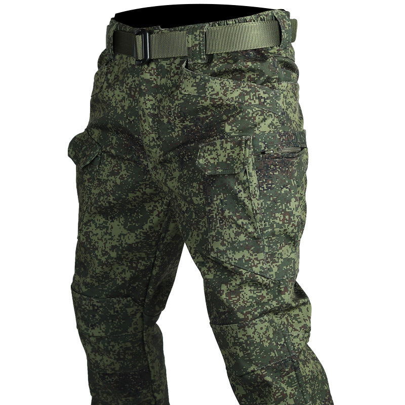 Winter Tactical Pants Men's Fleece-lined Waterproof Shark Skin Soft Shell Tactical Pants