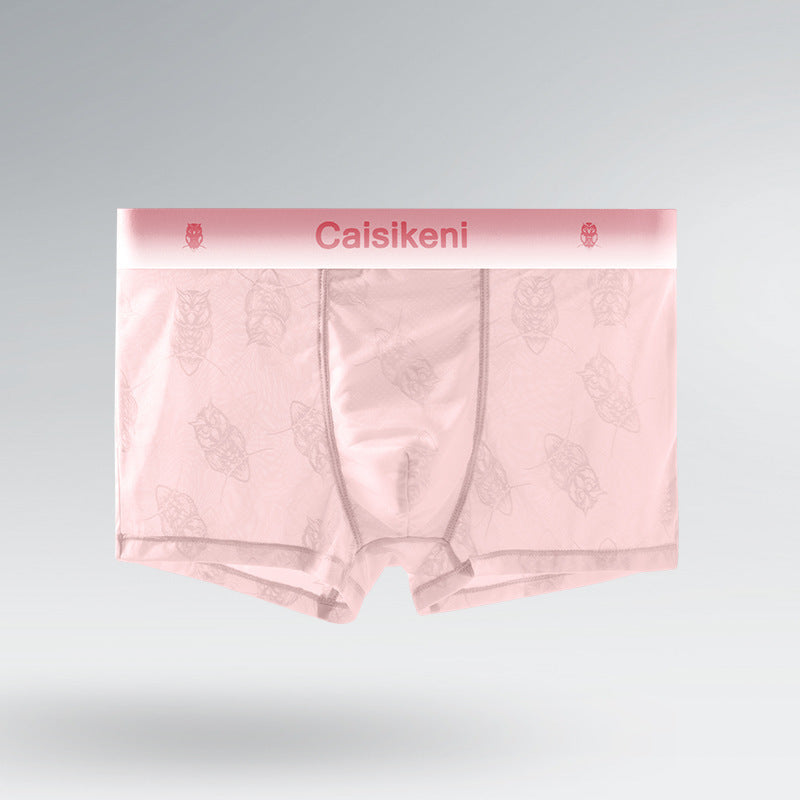 Summer Ice Silk Ultra-thin Breathable Mesh Boxers