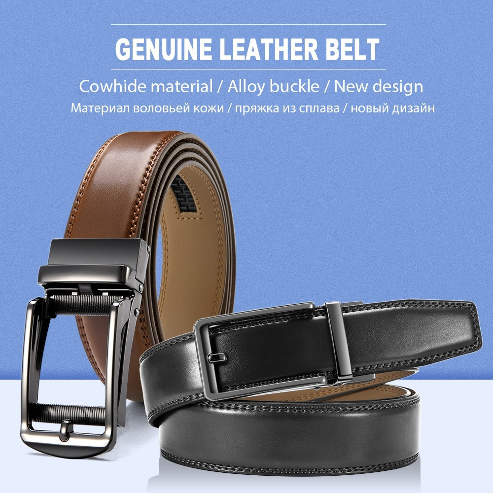 Reprint Anti-pull Alloy Automatic Buckle Belt Men