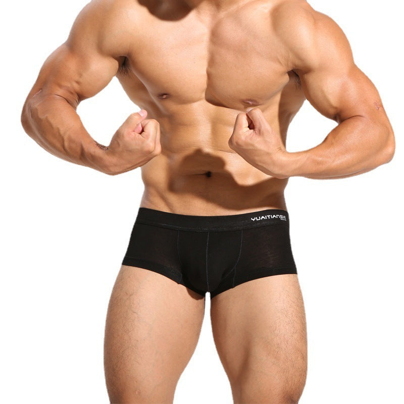 Men's Solid Color Breathable Plus Size Modal Underwear