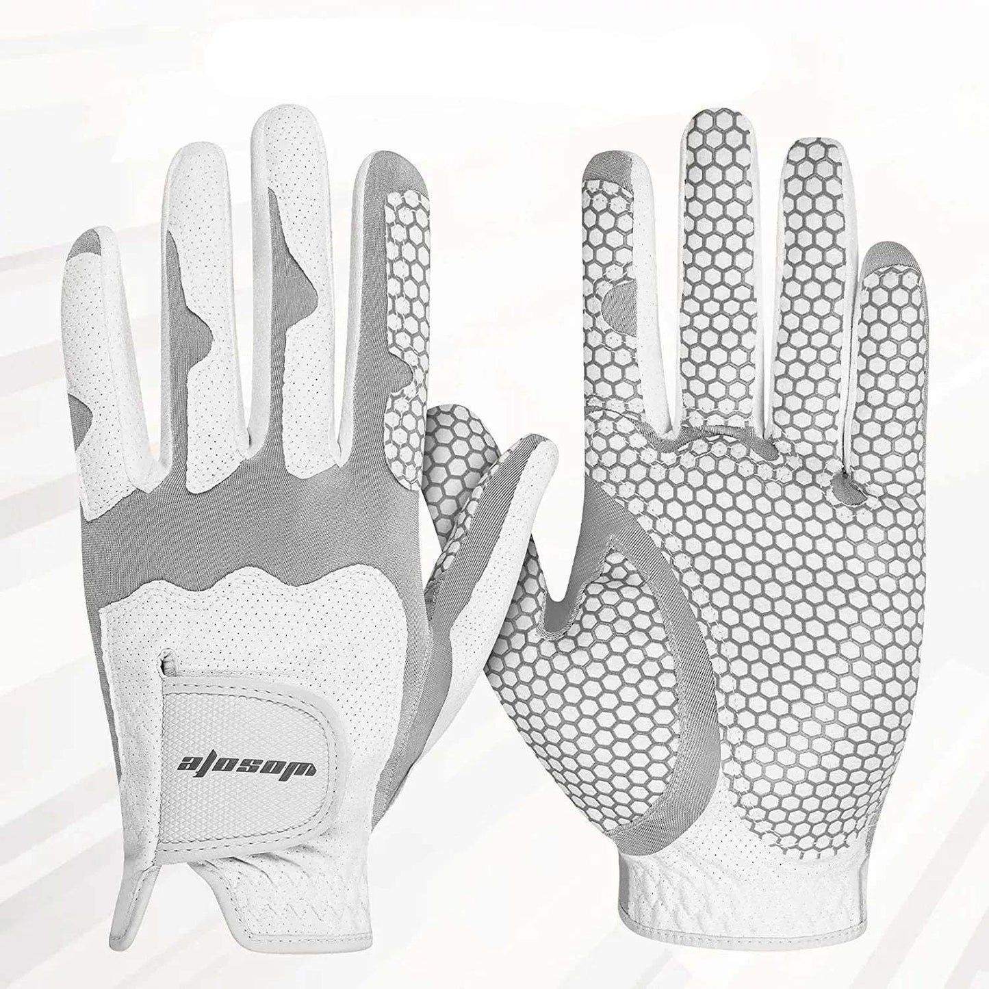 Sheepskin Elastic Lycra Breathable Golf Gloves