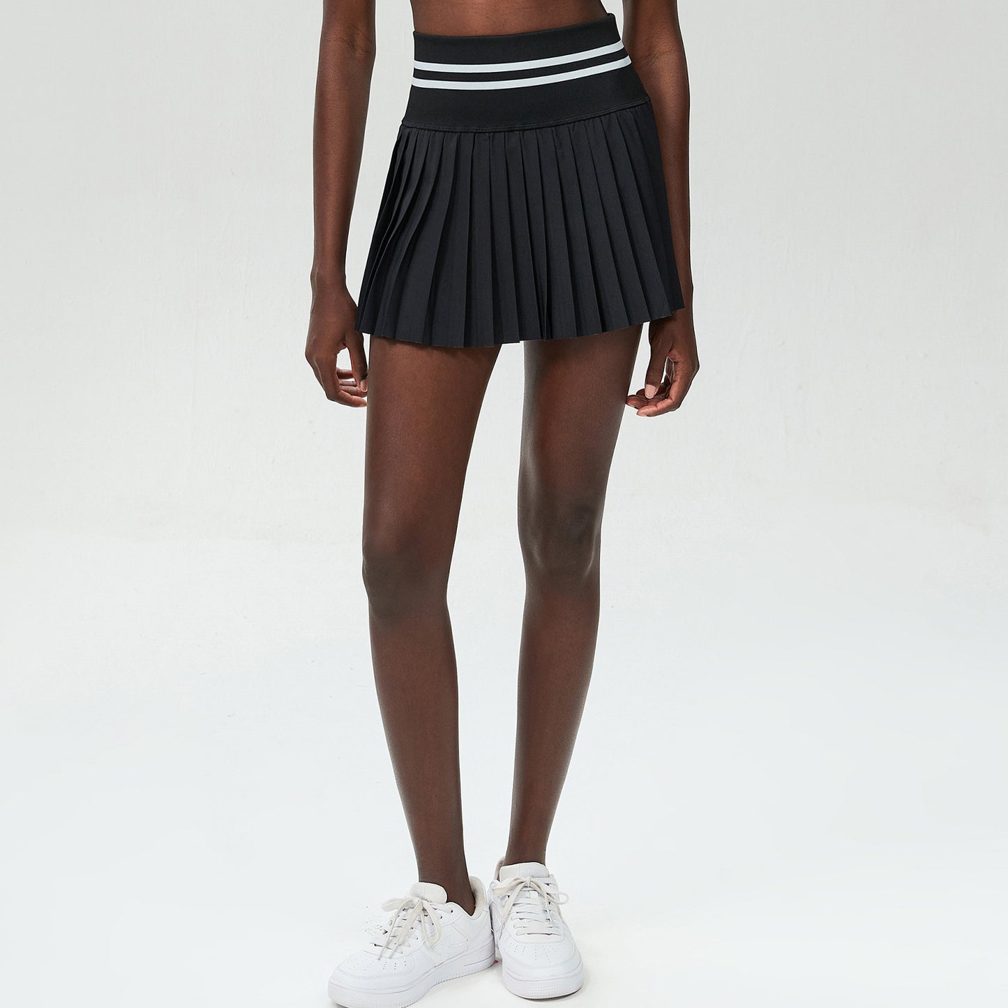 High Waist Belly Contracting Casual Anti-exposure Sports Tennis Skirt