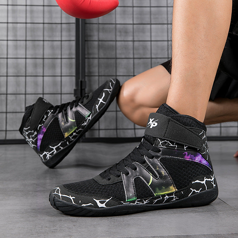 Professional Boxing Shoe High-top Fitness Training Shoes