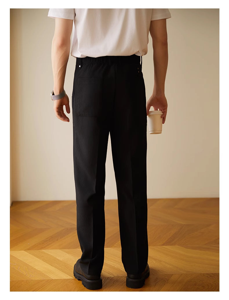 Straight Casual Long Pants Men's Thin