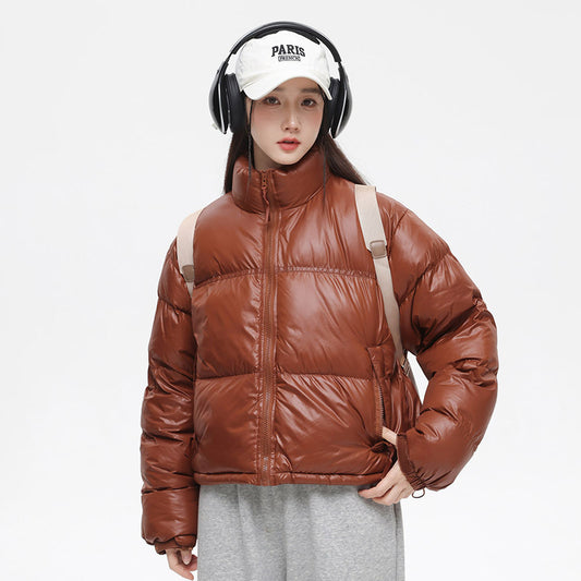 Hooded Warm Windproof Loose Cotton Padded Jacket