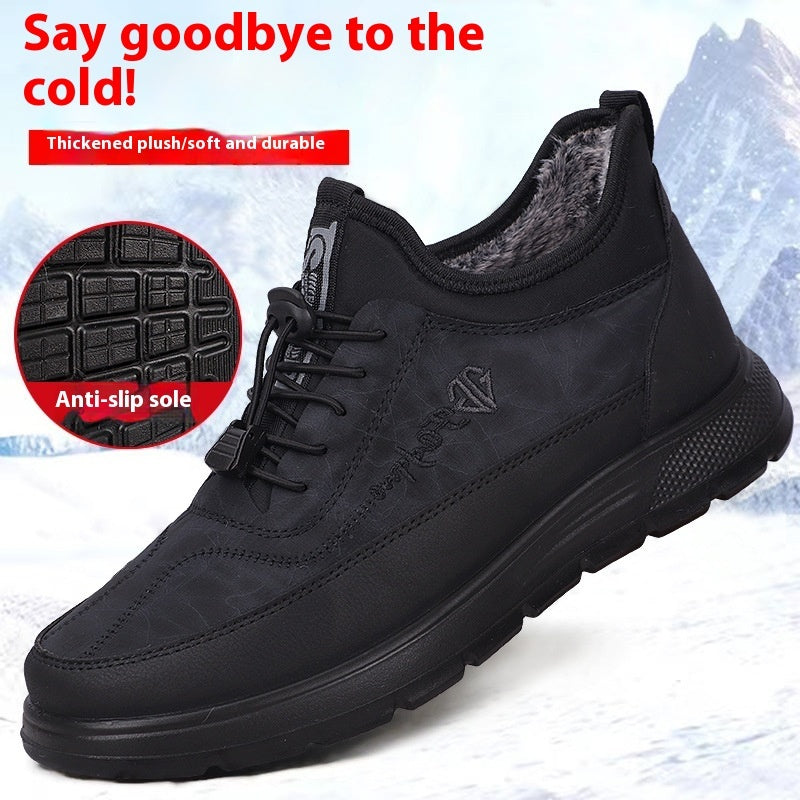 Waterproof Warm Polyurethane Fleece-lined Thickened Sneakers