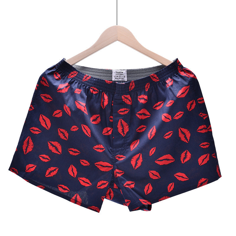 Men's Woven Printed Fashionable Home Shorts