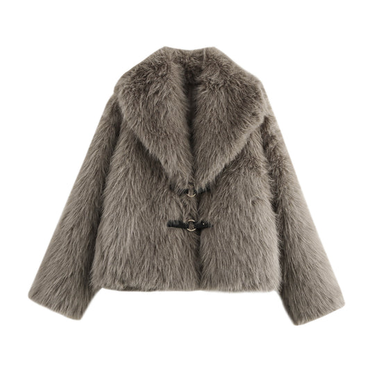 Coat Women's Fashion Artificial Fur Short