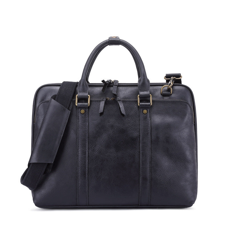 Men's Handbag Leather Briefcase Shoulder Crossbody