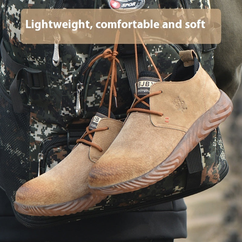 Anti-smashing And Anti-penetration Kevlar Winter Breathable Light Work Shoes