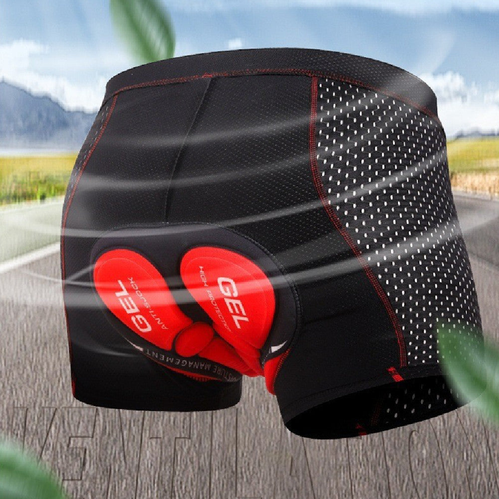 Breathable Cycling Pants Sports Underwear Men's Thickened Shock-absorbing Silica Gel Pad Cycling Shorts