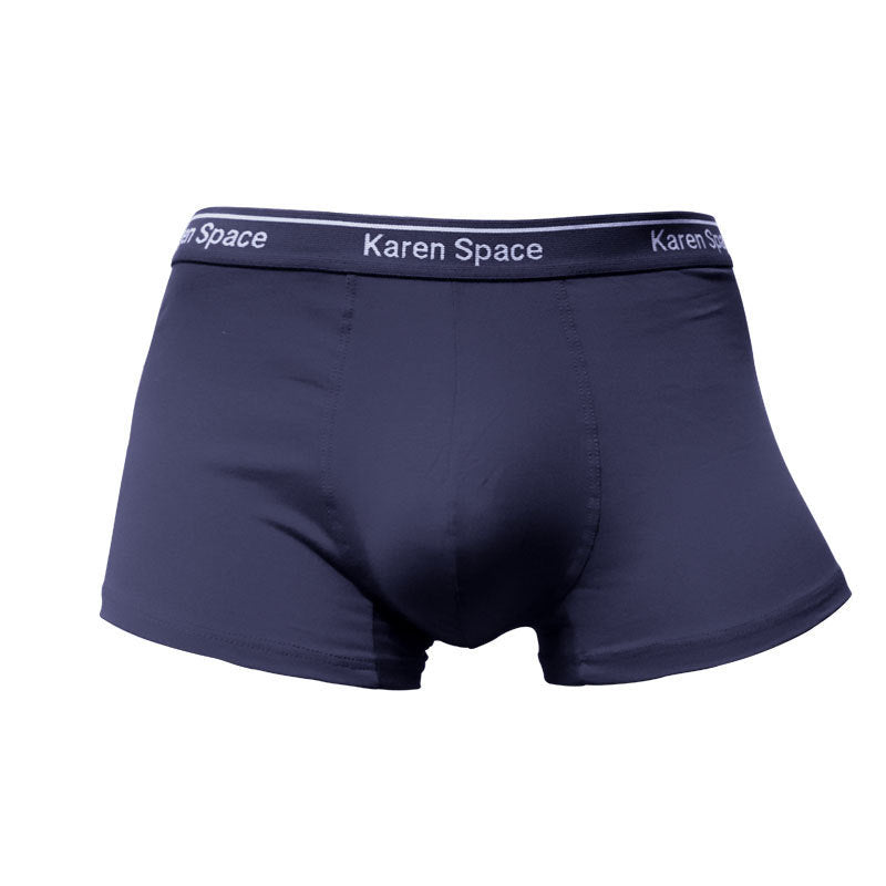 Cotton Men's Solid Color Boxers