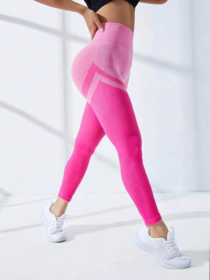 Women's High Waist Tight Color Matching Yoga Pants