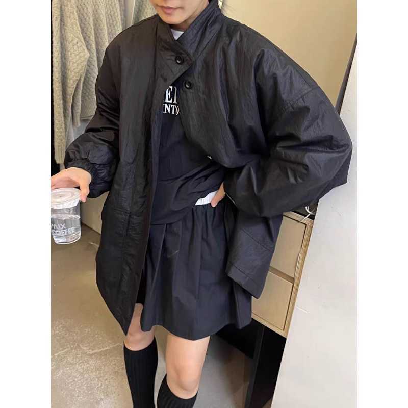 Mid-length Coat Thin Cotton Coat Workwear Windbreaker