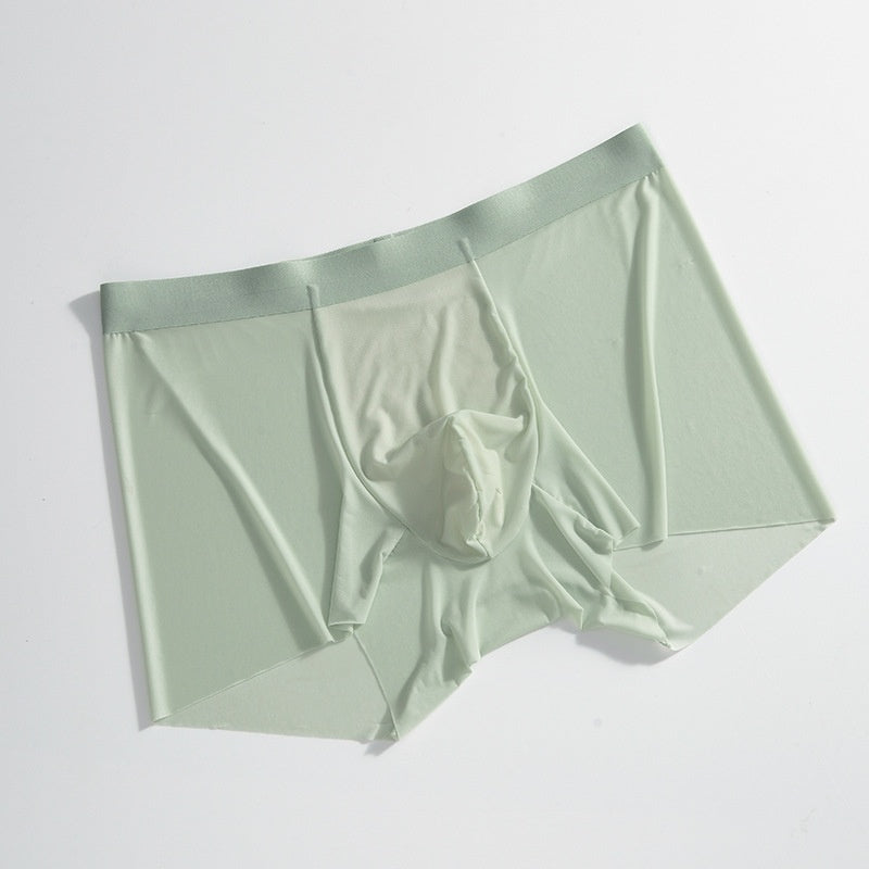 Seamless Ice Silk Flying Thin Boxers Men's Underwear