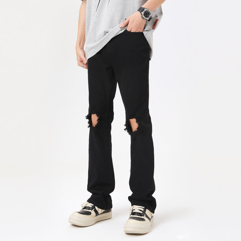 American High Street Black Ripped Jeans Men