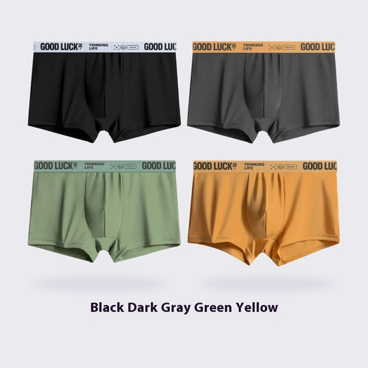 Four-pack Men's Underwear Striped Seamless Shorts