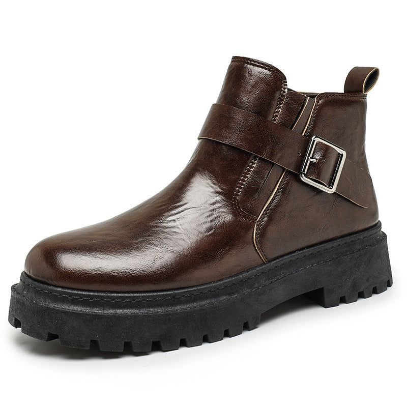 PU Leather Waterproof Outdoor High Quality Casual Martin Boots