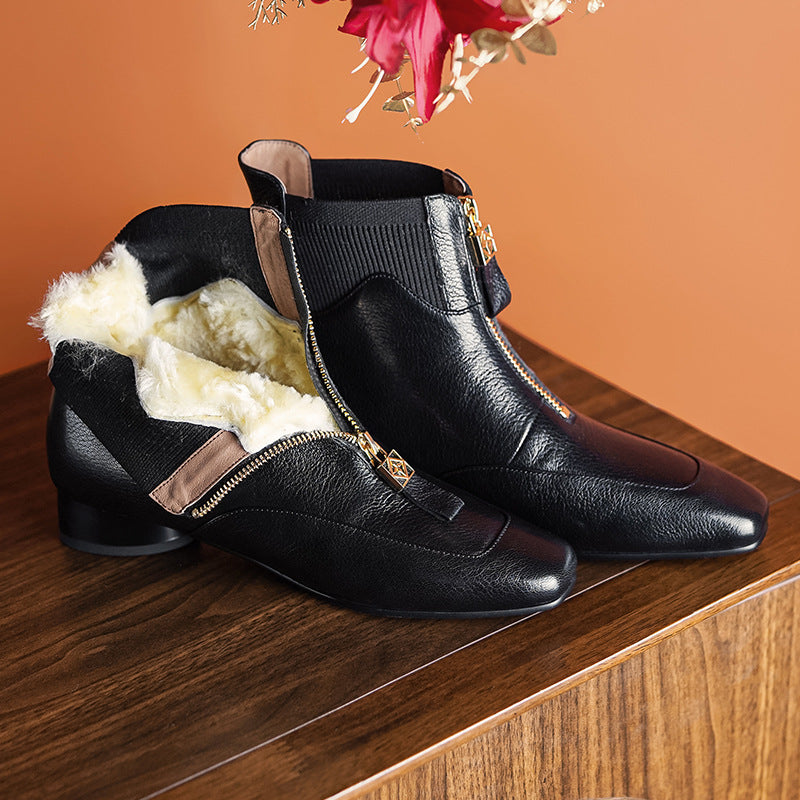 Sheepskin Fur Snow Boots Fashion