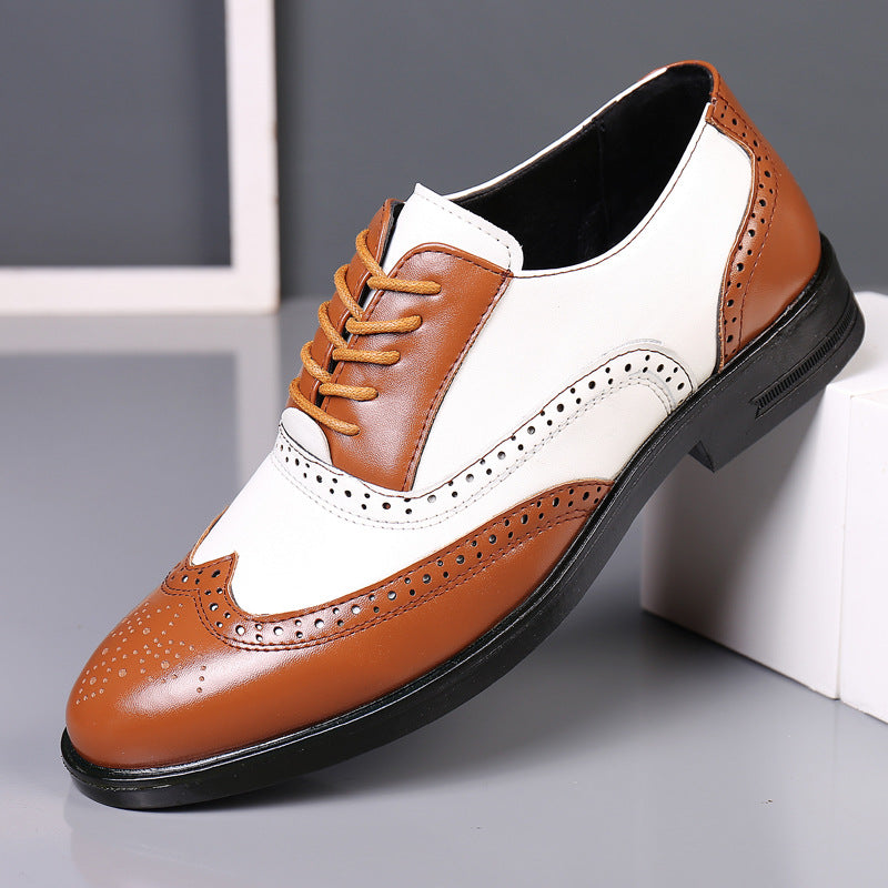 Business Formal Wear Casual Carved Men's Leather Shoes