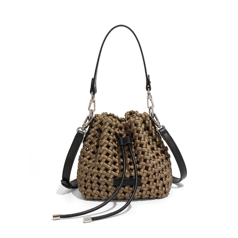 High-grade Windmill Knot Bucket Bag Hand-woven