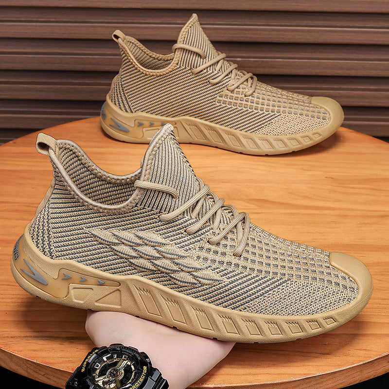 Men's Breathable Fly Woven Mesh Soft Bottom Casual Shoes