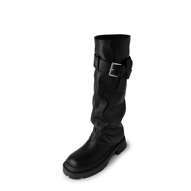 Fashion Thick-soled Waste Soil Wind Pants Boots