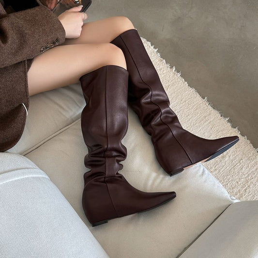 Black Brown Fashion Women's Boots