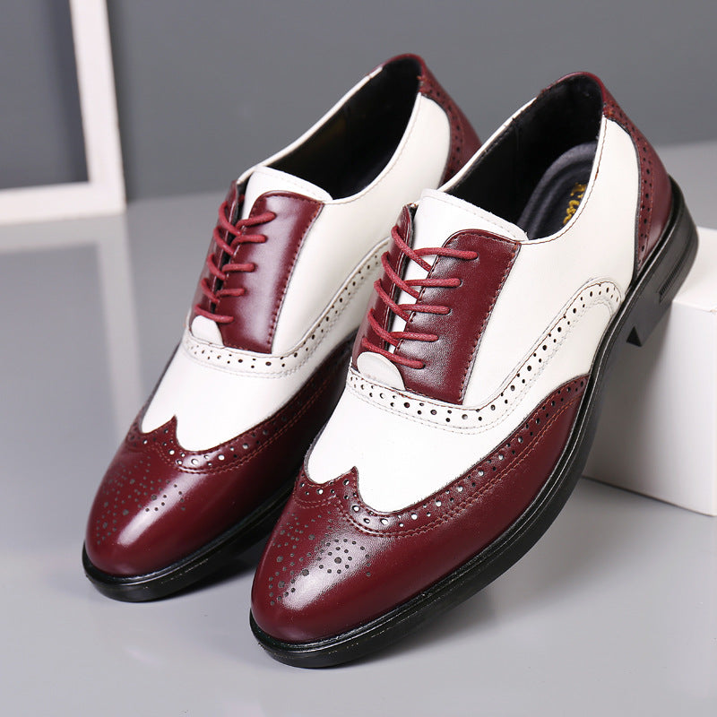 Business Formal Wear Casual Carved Men's Leather Shoes