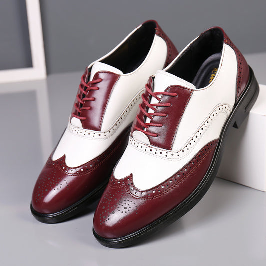 Business Formal Wear Casual Carved Men's Leather Shoes