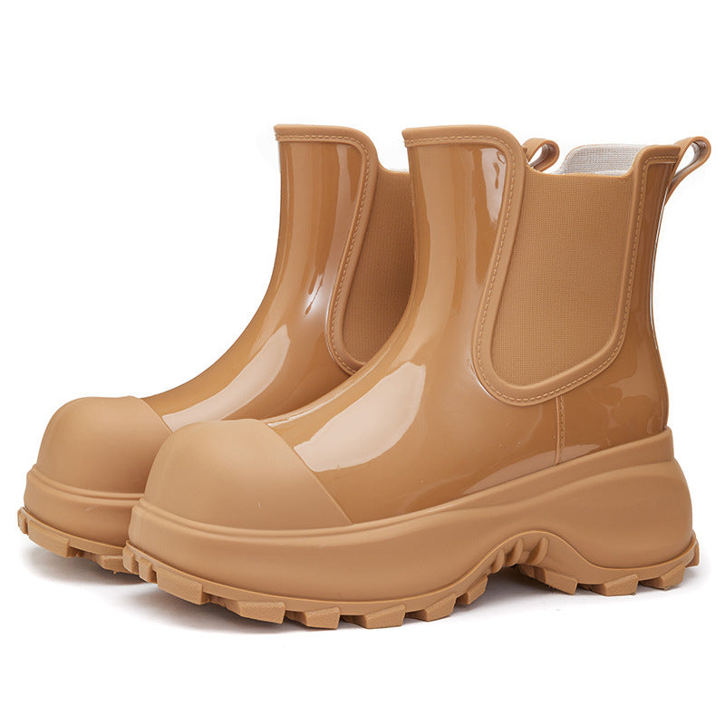 New Korean Style Thick-soled Rain Boots Women's Outer Wear Waterproof Non-slip