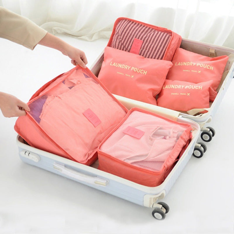 Travel Six-piece Set Large Capacity Storage Bag Set