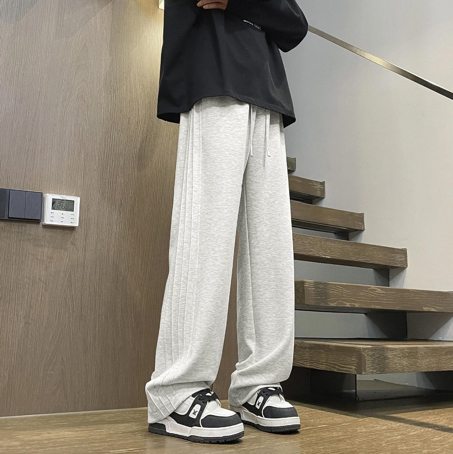 Men's Spring And Autumn Straight Loose Track Pants