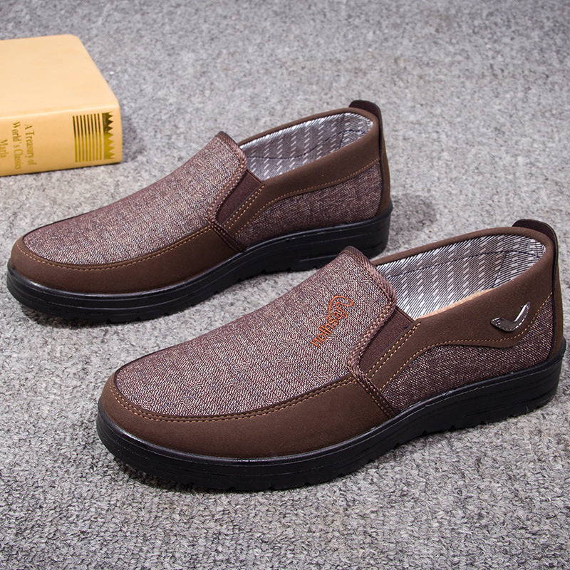 Polyurethane Old Beijing Cloth Shoes Plus Size Men