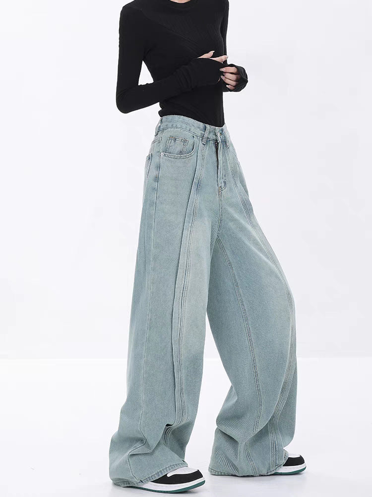 Women's Wide-leg Jeans Loose High Waist